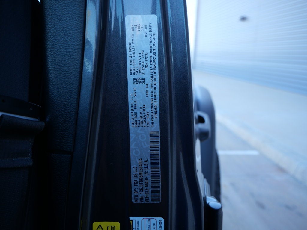 2021 Jeep Gladiator Rubicon Trail Performance Pkg