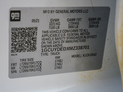 2021 Chevrolet Silverado 1500 LT LT1