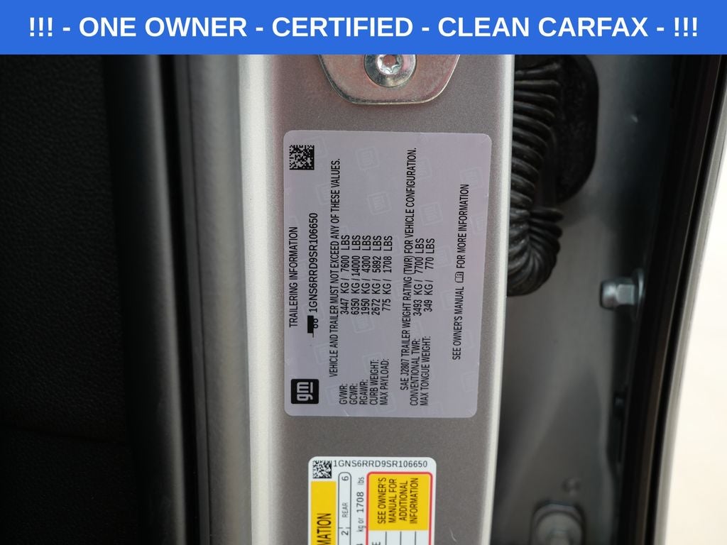 2025 Chevrolet Tahoe RST 4WD | 8 Passenger | CERTIFIED