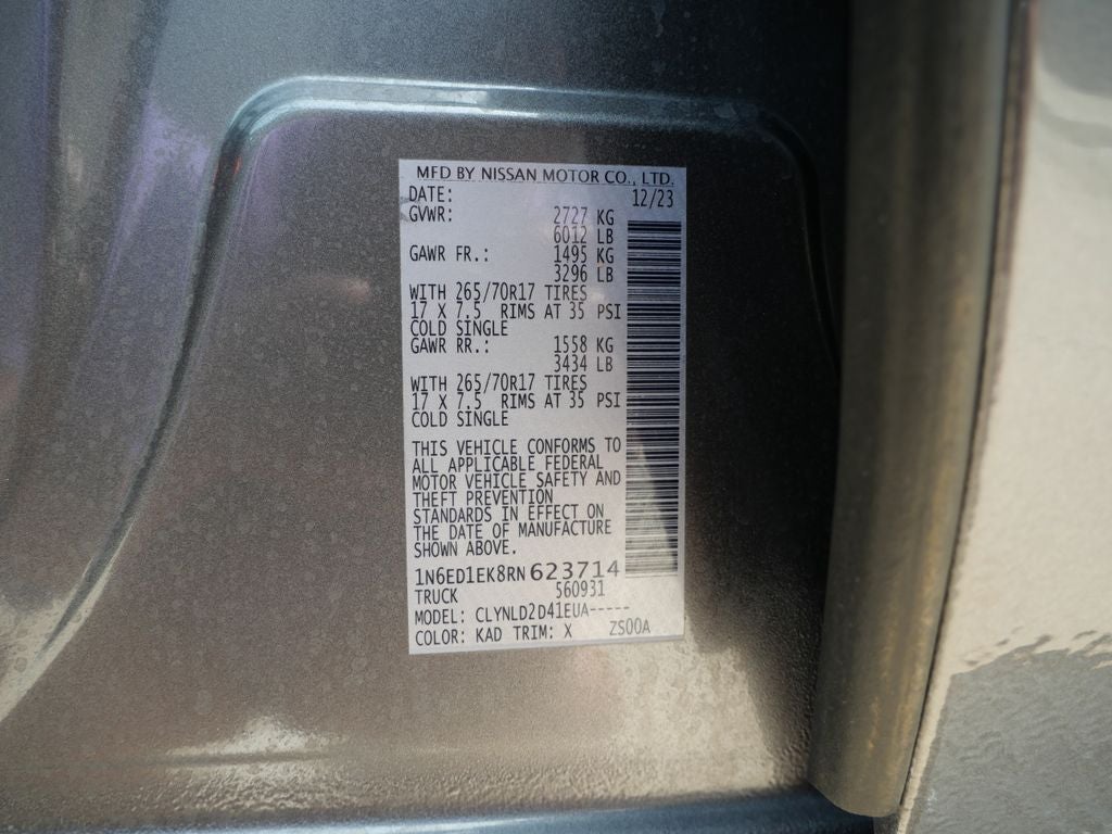 2024 Nissan Frontier PRO-4X