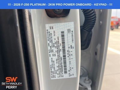 2026 Ford F-250SD Platinum