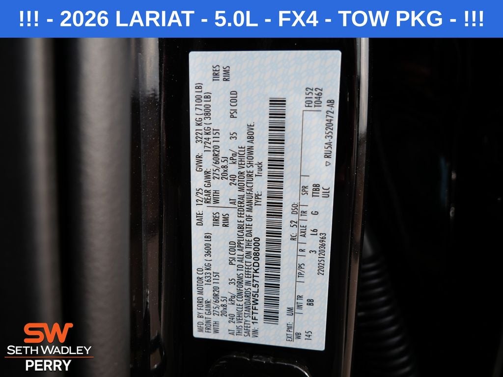 2026 Ford F-150 Lariat