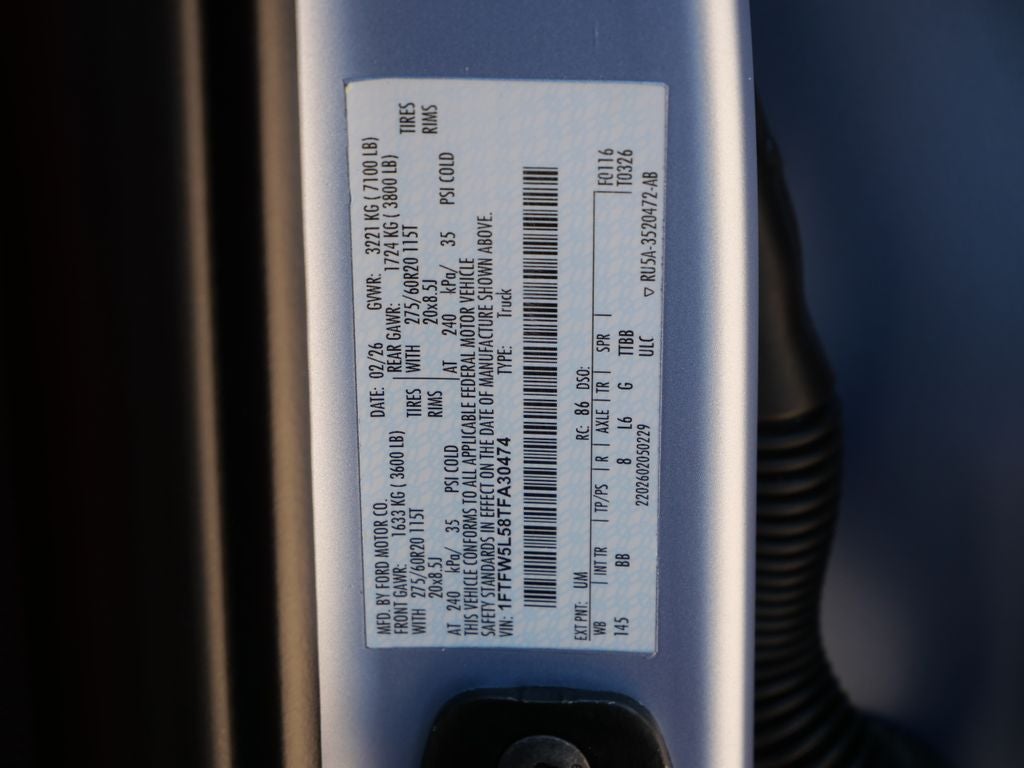 2026 Ford F-150 Lariat Black Widow SR 810