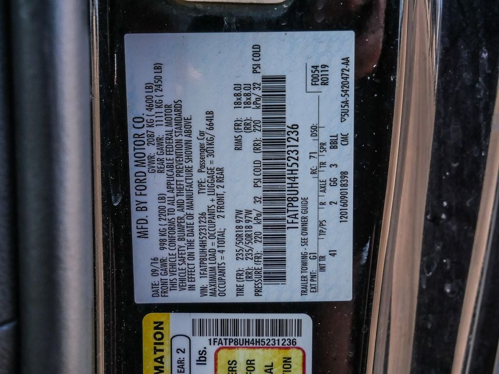 2017 Ford Mustang EcoBoost Premium