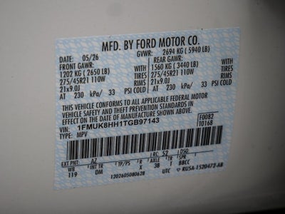 2026 Ford Explorer Platinum