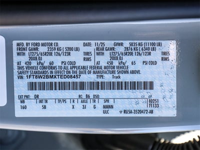 2026 Ford F-250SD Lariat BLACK WIDOW