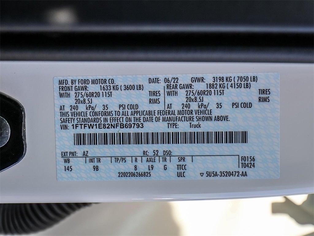 2022 Ford F-150 Platinum FX4