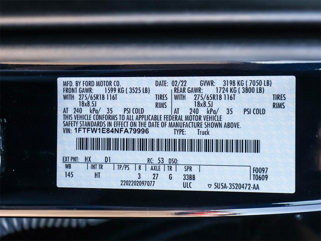 2022 Ford F-150 Lariat