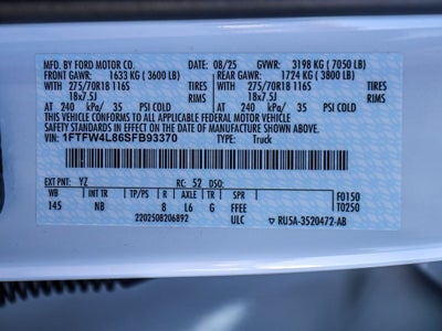 2025 Ford F-150 Tremor