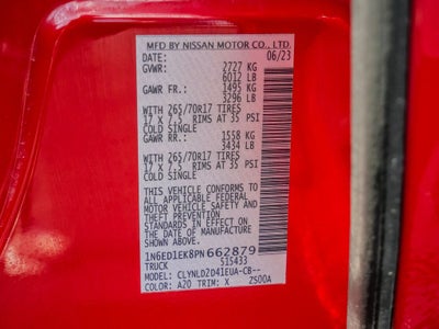 2023 Nissan Frontier PRO-4X