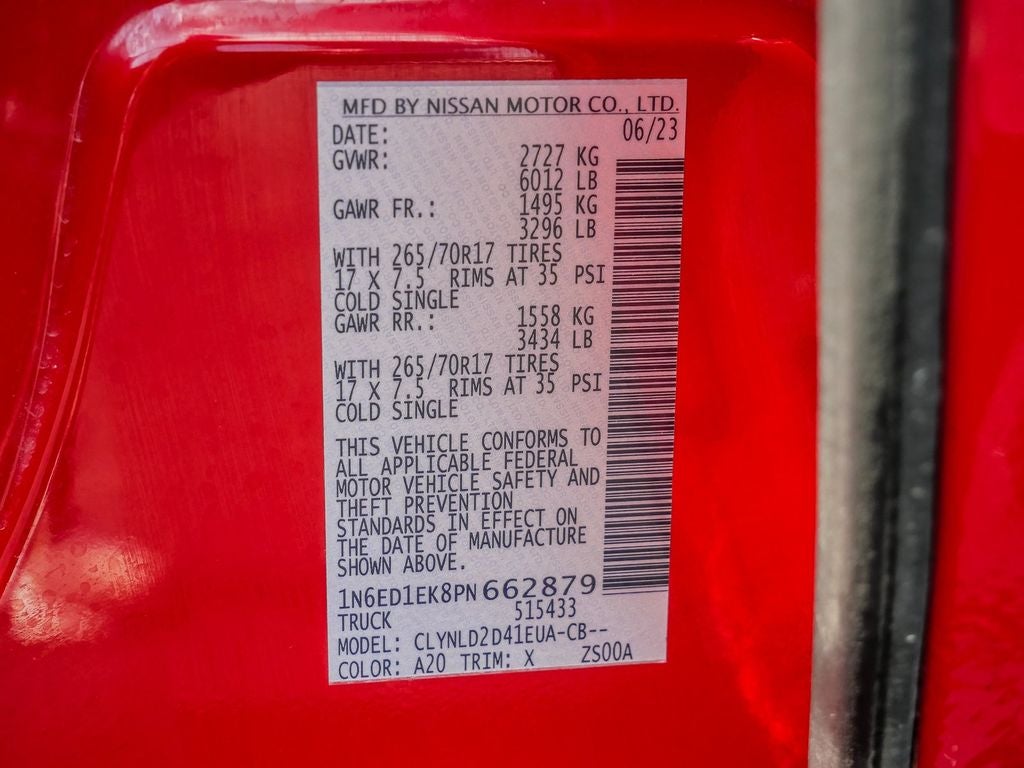 2023 Nissan Frontier PRO-4X
