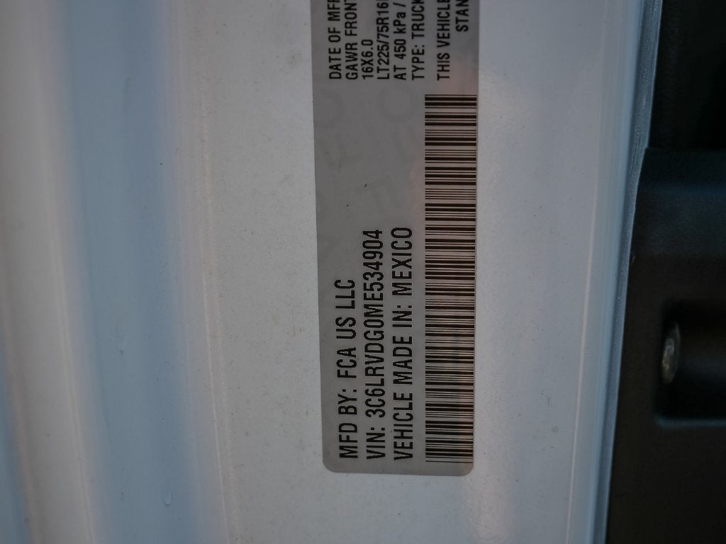 2021 RAM ProMaster 2500 High Roof
