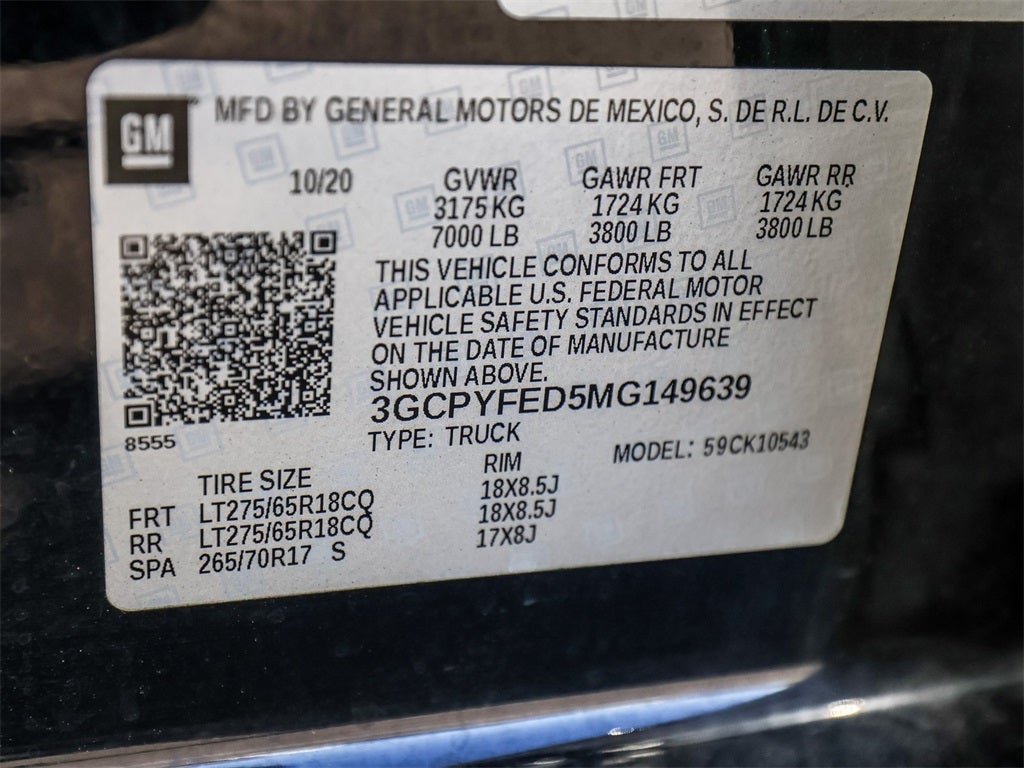 2021 Chevrolet Silverado 1500 LT Trail Boss Z71