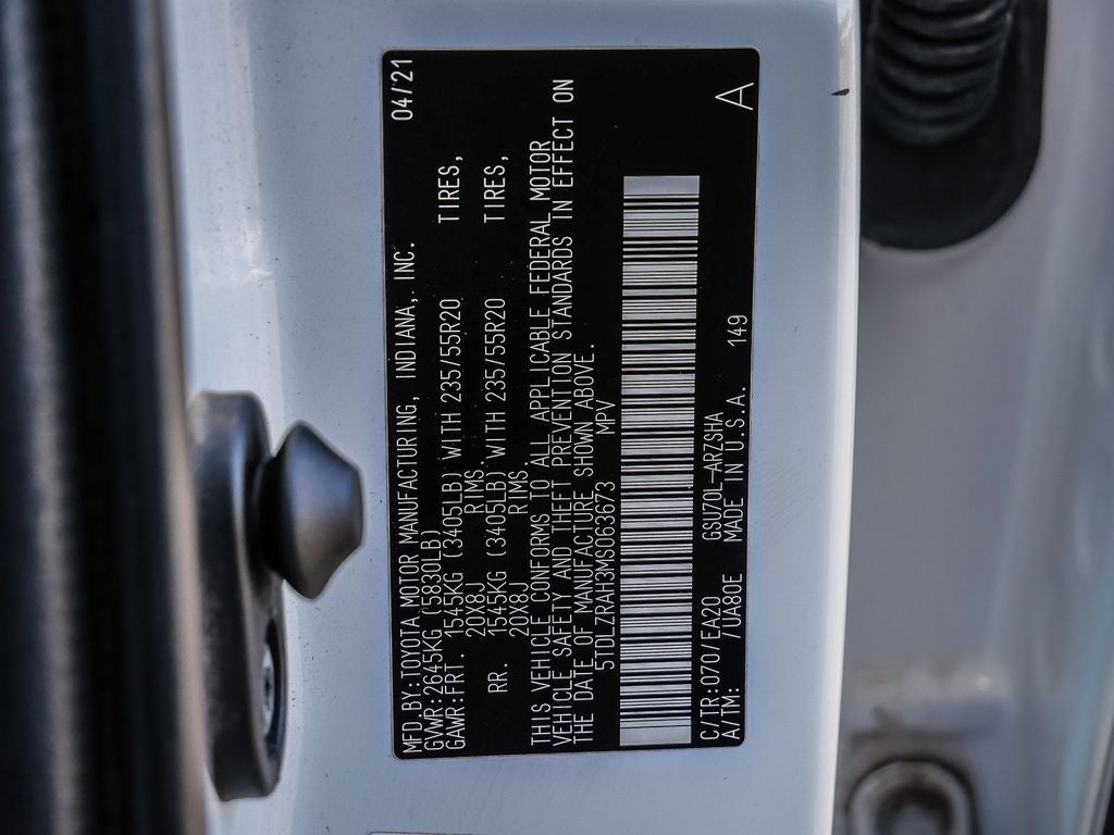 2021 Toyota Highlander XSE