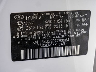 2023 Hyundai Sonata Limited Panoramic Sunroof