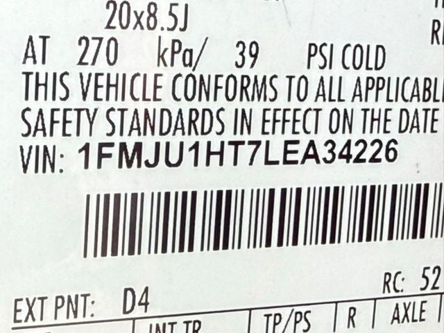2020 Ford Expedition XLT BENCH SEAT