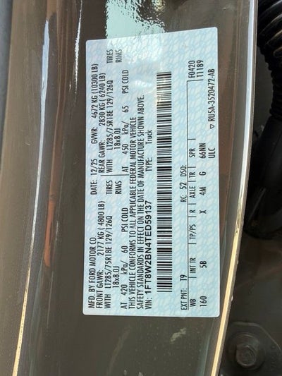 2026 Ford F-250SD Lariat Tremor