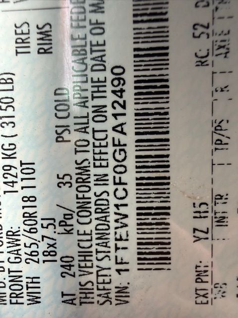 2016 Ford F-150 Lariat 5.0L V8