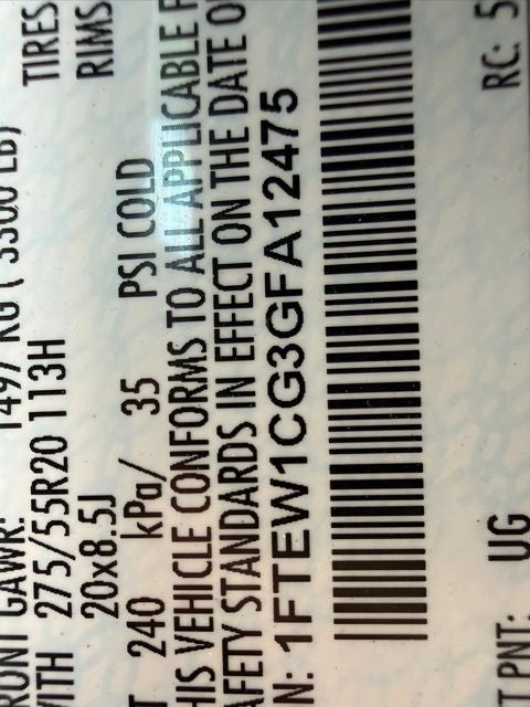 2016 Ford F-150 Platinum