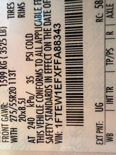 2015 Ford F-150 King Ranch