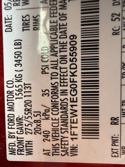 2015 Ford F-150 Lariat