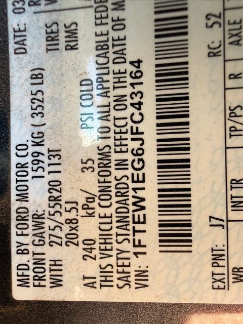 2018 Ford F-150 Lariat Sport | FX4 | 3.5L Ecoboost