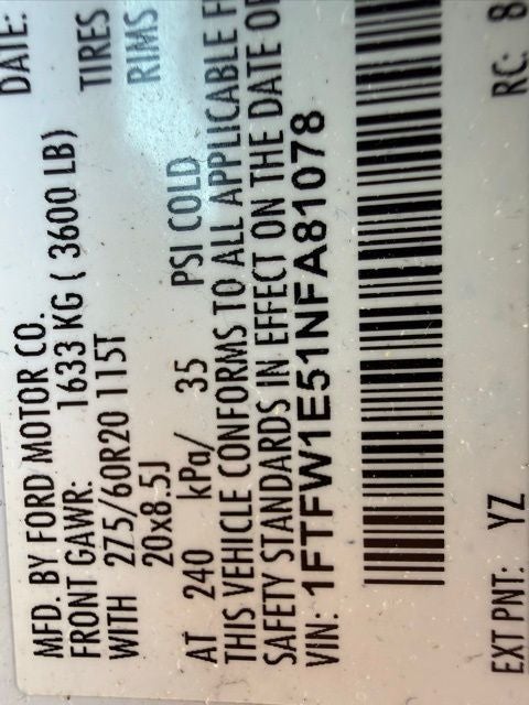 2022 Ford F-150 Black Widow