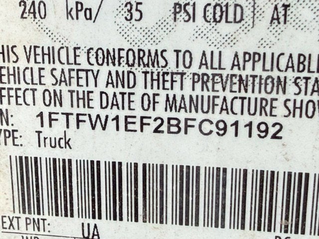 2011 Ford F-150 FX4 5.0L V8