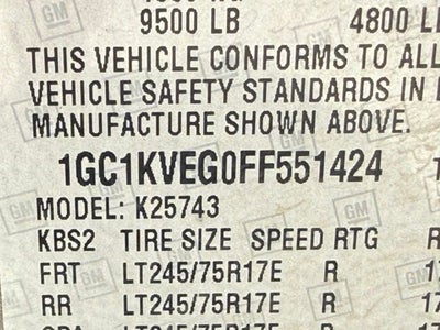 2015 Chevrolet Silverado 2500HD LT