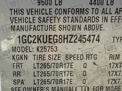 2017 Chevrolet Silverado 2500HD Work Truck