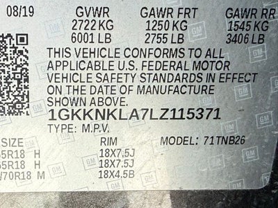 2020 GMC Acadia SLE 7 Passenger