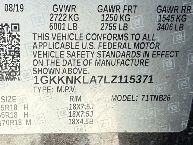 2020 GMC Acadia SLE 7 Passenger