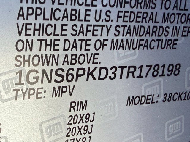 2026 Chevrolet Tahoe Z71 2nd Row Bench