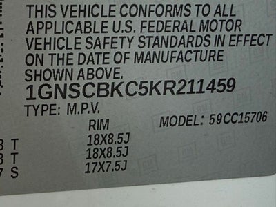 2019 Chevrolet Tahoe LT 7 Passenger