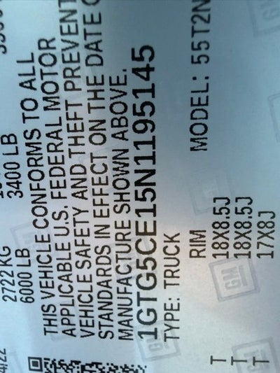 2022 GMC Canyon Elevation Black wheels