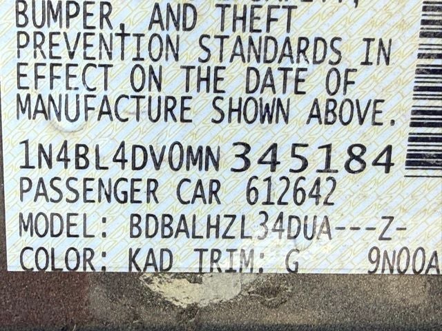 2021 Nissan Altima 2.5 SV