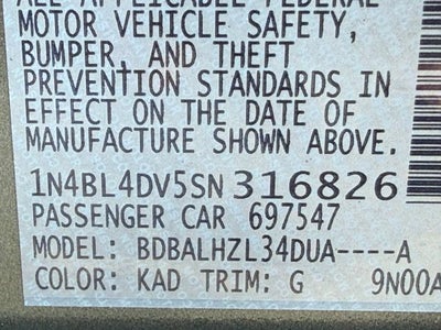 2025 Nissan Altima 2.5 SV