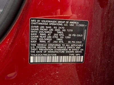 2021 Volkswagen Atlas Cross Sport 2.0T SE w/Technology