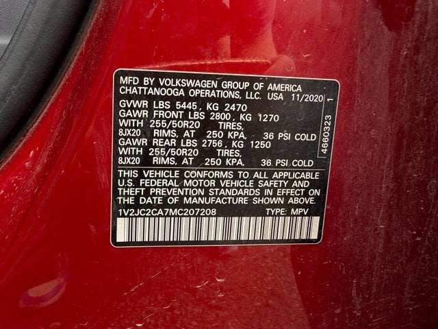 2021 Volkswagen Atlas Cross Sport 2.0T SE w/Technology