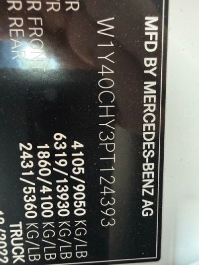 2023 Mercedes-Benz Sprinter 2500 Cargo 170 WB Medical Spa Conversior