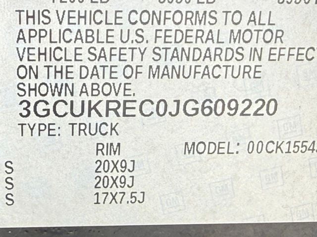 2018 Chevrolet Silverado 1500 LT LT2