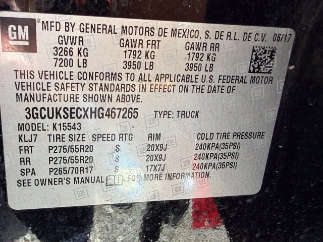 2017 Chevrolet Silverado 1500 LTZ 2LZ Black out pkg