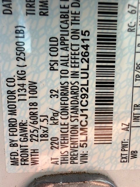 2020 Lincoln Corsair Standard