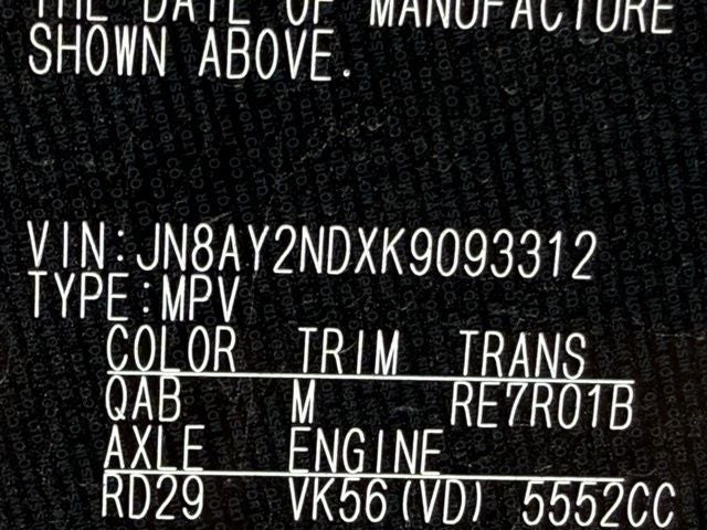 2019 Nissan Armada SL 8 Passenger