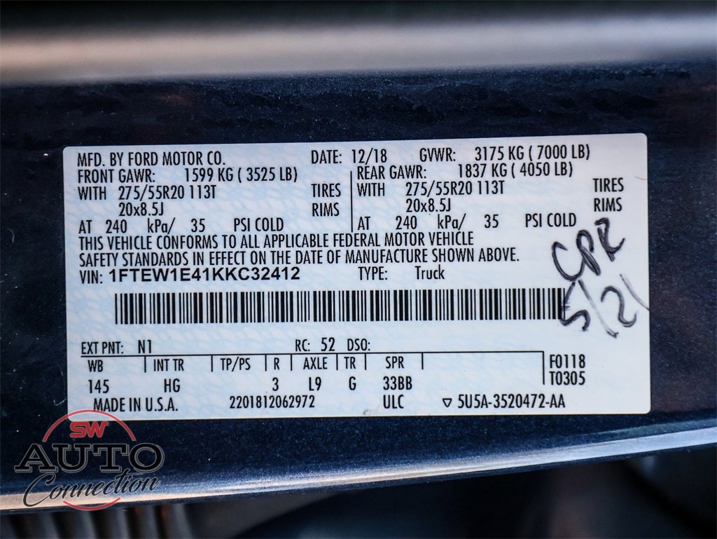 2019 Ford F-150 Lariat