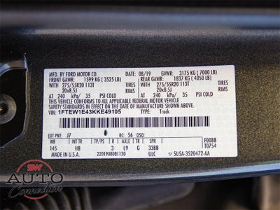 2019 Ford F-150 Lariat FX4