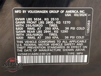 2024 Volkswagen Atlas Cross Sport 2.0T SE w/Technology