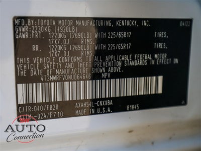 2022 Toyota RAV4 Hybrid LE