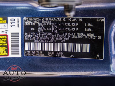 2020 Toyota Sienna LE