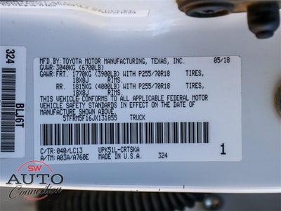 2018 Toyota Tundra SR